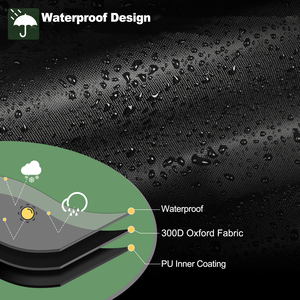 Funda para Sombrilla de Patio Basics, Tela Impermeable <span class=keywords><strong>que</strong></span> Protege Contra la Lluvia y los Rayos UV, Protección para Todas las Estaciones, Negra - Product Image 2