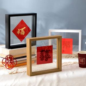 Beechwood Photo <b>Frame</b> 16 Inch A4 10 Inch 8 Inch 7 Inch 6 Inch Square Wooden <b>Frame</b> For <b>Plant</b> Specimen DIY Display Tabletop - Product Image 5