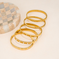 Ensemble de bracelets de luxe AW NEW VINTAGE ROW OVAL ZIRCON GYPSY SUPER SHINE, Dazan HOT INS, acier inoxydable, vente chaude, bijoux pour femmes, cadeau