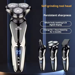 Portable épilateur LCD affichage rasoir électrique étanche tondeuse nez barbe Rechargeable rasoir hommes visage cheveux rasoir - Product Image 5