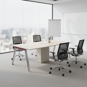 Mesa de <span class=keywords><strong>Conferencia</strong></span> de Estilo Moderno y Sencillo en Oferta, Fabricada con Tablero de Partículas, Ideal para Edificios de Oficinas - Product Image 1