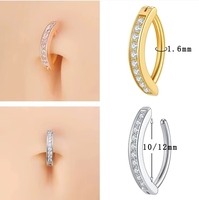 Anneau de nez en titane G23 ASTM F136, segment articulé clicker, pour septum, hélix, daith, cartilage, piercing de nombril, bijoux de corps, vente en gros OEM