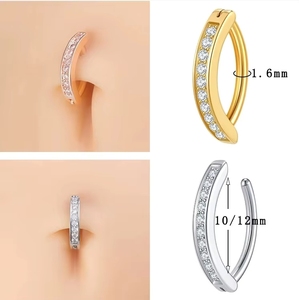 Anillo <span class=keywords><strong>de</strong></span> <span class=keywords><strong>Nariz</strong></span> <span class=keywords><strong>de</strong></span> <span class=keywords><strong>Titanio</strong></span> G23 ASTM F136 con Segmento Articulado Clicker para Septum, Hélix, Daith, Cartílago, Ombligo, Joyería Corporal al por Mayor OEM - Product Image 3