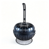 Meilleure Vente Chauffe-Plat 8L Noir et Blanc en Acier Inoxydable avec Couvercle Suspendu pour Buffet, Mariage, Banquet, Chauffage à l'Alcool