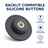 Clavier électronique fonctionnel en silicone pour vêtements, bouton-poussoir en silicone résistant à l'usure