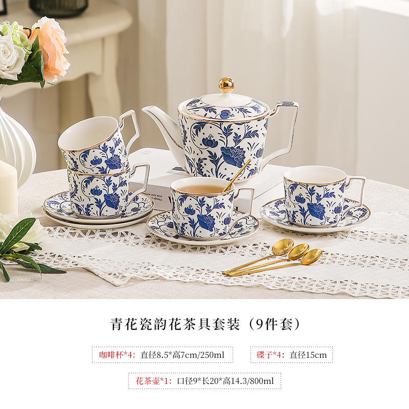 1pot 4cup 4saucer spoon