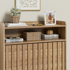 Mueble de <span class=keywords><strong>Madera</strong></span> <span class=keywords><strong>MDF</strong></span> de Diseño Moderno, Ahorro de Espacio, Zapatero Simple para el Hogar, Diseños de <span class=keywords><strong>Madera</strong></span> para Muebles de Hogar - Product Image 5