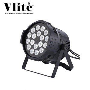 18 12W RGBWA+UV 6-in-1 <b>LED</b> PAR <b>Light</b> with Barndoor DMX512 <b>Control</b> Aluminum+Plastic Construction - Product Image 1