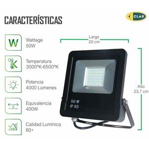 Faretto LED da Esterno 50W IP65 per Illuminazione Giardino e Sicurezza - Product Image 2