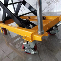 Plateforme élévatrice à ciseaux hydraulique manuelle de 150 kg pour la réparation automobile et le chargement/déchargement de moules, avec commande par pompe à pied - Tables élévatrices en gros