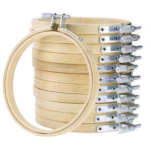 Handmade 5-10 Inch Eco-Friendly Bamboo Cross Stitch Embroidery Hoop <strong>Ring</strong> Carved Embroidery <strong>Craft</strong> <strong>Ring</strong> - Product Image 3