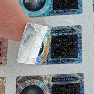 Autocollant d'hologramme de logo personnalisé anti-faux sécurité inviolable holographique