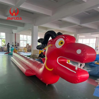 Jouet aquatique gonflable géant en forme de canard pour l'été, île flottante tractable pour jet ski, idéal pour les fêtes au bord de la piscine