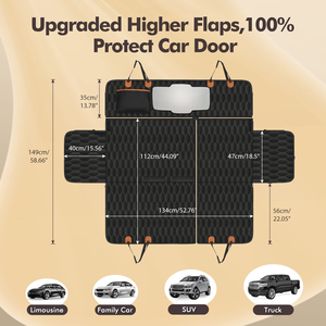 Hard Bottom <b>Dog</b> Car Seat Cover for Back Seat Extender for <b>Dogs</b> <b>Dog</b> <b>Hammock</b> Camping <b>Bed</b> for Travel Backseat Car Truck - Product Image 3
