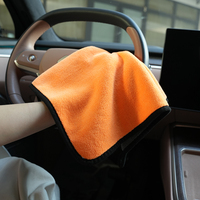 Serviette de séchage automobile en microfibre ODM OEM 800 1000 1200 GSM de haute qualité pour le nettoyage des voitures, prix compétitif, bleue
