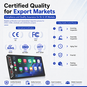 Autoradio Android FYDZ sans fil avec <span class=keywords><strong>CarPlay</strong></span> et Android Auto, écran IPS 9 pouces avec boutons physiques, Type-<span class=keywords><strong>C</strong></span>, OEM d'usine - Product Image 4