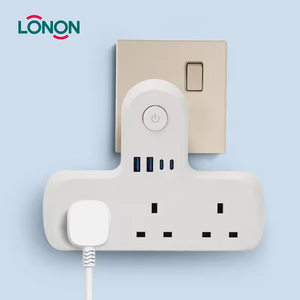 Regleta de Enchufes Extensible de Pared con Puertos USB Universales y Convertidor de Corriente - Product Image 2