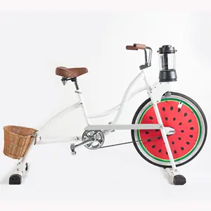 EXI 페달 자전거 레트로 물리 엔진 산업 맞춤형 흰색 운동 회전 자전거 광고