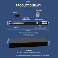 Localisateur visuel de défaut de type stylo de testeur de câble de fibre avec adaptateur FC mâle à LC femelle pour la localisation de défaut de câble