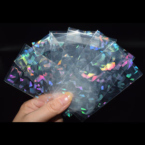 500 pièces/<span class=keywords><strong>lot</strong></span> 65x90mm Étui de protection holographique pour cartes de collection Kpop Kwave Idol Photocard et cartes de jeu - Product Image 2