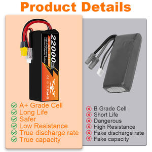 NewYenk üretici OEM/ODM yüksek kalite <span class=keywords><strong>6S</strong></span> 12S <span class=keywords><strong>22</strong></span>.8V 22000Mah 25C İha Drone katı hal pil - Product Image 6