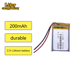 แบตเตอรี่ลิเธียม3.7มิลลิเมอร์352030 200 V แบตเตอรี่ MP4แบบชาร์จไฟได้ - Product Image 3