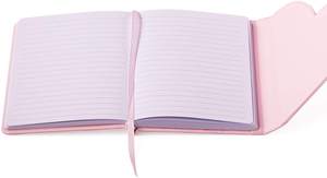 Commercio all'ingrosso 2025 formato A5 taccuino femminile carino a forma di cuore a forma di magnete pagina rosa colore pelle PU diari PP per la scuola - Product Image 3