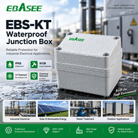 Boîtier de jonction EBASEE EBS-KT IP65 étanche en ABS PC, boîtier personnalisé pour prise industrielle, boîte de distribution de commande OEM