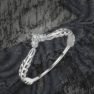 Anillos de Compromiso Vintage Ajustables con Baño de Rodio para Mujeres y Hombres, Accesorios de Boda para Parejas - Product Image 3