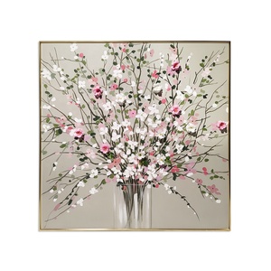 <span class=keywords><strong>Peinture</strong></span> <span class=keywords><strong>à</strong></span> <span class=keywords><strong>l</strong></span>'<span class=keywords><strong>huile</strong></span> florale décorative murale pour couloir américain, peinte <span class=keywords><strong>à</strong></span> la main, art mural, bouquets <span class=keywords><strong>de</strong></span> <span class=keywords><strong>fleurs</strong></span> blanches et rouges en <span class=keywords><strong>fleurs</strong></span> dans un <span class=keywords><strong>vase</strong></span> - Product Image 5