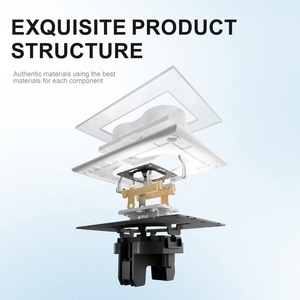 Placa de vidrio templado de alta calidad, enchufe eléctrico de Alemania, enchufe doble Schuko, 250V ~ 16A con certificados CE Rohs - Product Image 4