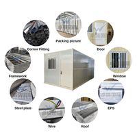 WELLUCKY personnalisé 20 pieds maison conteneur d'occasion Construction en acier résistance au vent fort maison conteneur pliable