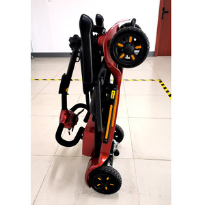 <span class=keywords><strong>Scooter</strong></span> de mobilité pliable léger à quatre roues, moteur sans balais, batterie au lithium 24V, scooters <span class=keywords><strong>pour</strong></span> seniors, voyage compact - Product Image 3