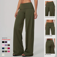 Pantalon de yoga ample et respirant avec logo personnalisé, pour femmes, fabrication OEM ODM, vêtements de sport en gros, faible MOQ