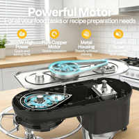 Mixeur sur socle électrique silencieux de haute qualité pour la cuisine, 5L, pour la pâtisserie, idéal pour les restaurants et les foyers