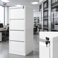 Armoire à classeurs verticale en acier sur mesure, mobilier de bureau durable pour l'archivage des dossiers et des documents professionnels