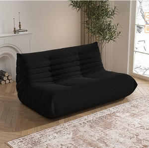 Sofá de compresión Caterpillar de una plaza, cuadrado, de espuma 32D, diseño moderno y sencillo, de franela, sin marco, para sala de estar, el más vendido - Product Image 6