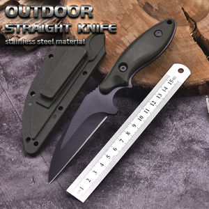 Açık yardımcı avcılık mutfak savaş bıçaklar paslanmaz çelik bıçaklar Push Button tarzı dayanıklı cep bıçaklar OEM özelleştirilebilir - Product Image 4