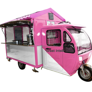 รถบรรทุกอาหารไฟฟ้าลายสุนัขพิซซ่าร้อนรถเข็นขายอาหาร3ล้อไอศกรีม Taco รถเข็น220V พร้อมความคล่องตัวสูง - Product Image 1