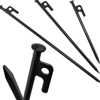 Piquets de tente en gros, accessoires de camping, piquets de camping en acier au carbone 20cm 30cm 40cm, clous de tente 9mm