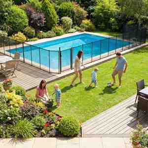 <span class=keywords><strong>Clôture</strong></span> <span class=keywords><strong>de</strong></span> piscine en <span class=keywords><strong>PVC</strong></span> portable et amovible, fine, en maille d'aluminium, pour piscine, en promotion - Product Image 6