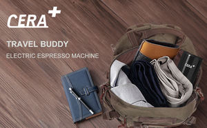 Vente étui de transport de voyage compatible avec les dosettes <span class=keywords><strong>24v</strong></span> 5 tasses 50ml 20 bar batterie voiture cafetière (noir) - Product Image 6