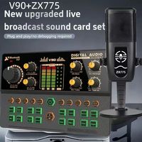 Carte son miniature pour diffusion en direct sur téléphone portable V90, changeur de voix, équipement professionnel de podcast, studio d'enregistrement en direct