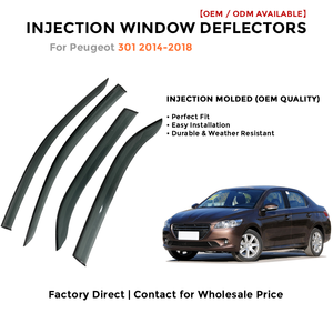 Déflecteurs de fenêtre latérale pare-pluie pour Toyota Cruiser 2019-2020 accessoires auto - Product Image 2