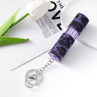 Vente en gros de fournitures d'autodéfense pour femmes, gadgets, flacon vaporisateur de parfum miniature en plastique rechargeable de 10 ml, flacon vide de luxe en cristal