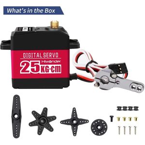 Servomoteur numérique Hiwonder 25Kg Cm à couple élevé avec engrenages métalliques pour robots RC et projets DIY - Product Image 6