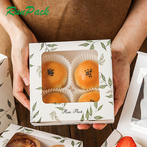 Conteneur à biscuits pour sandwich mousse à prix de gros au design personnalisé joli emballage de boîte à fenêtre pour gâteau pâtissier en papier - Product Image 1