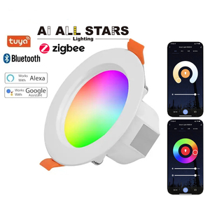 2,5 pulgadas 3,5 pulgadas 4 pulgadas inteligente RGBW Downlight trabajar con Smartthings <span class=keywords><strong>Alexa</strong></span> eco <span class=keywords><strong>Plus</strong></span> empotrada LED luces LED Downlight 5W 9W 12W - Product Image 2