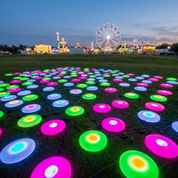 Piste de danse interactive d'extérieur la plus vendue avec éclairage LED RGB et contrôle sonore pour jeux interactifs pour enfants