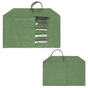 Organisateur de couteaux en toile cirée, étui à couteaux de chef, vente en gros d'usine BSCI, produit très demandé - Product Image 3